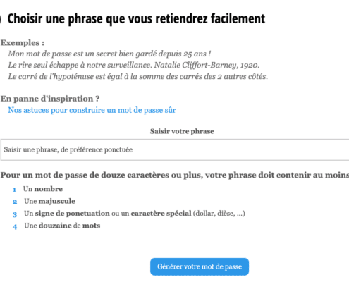 Générateur de mot de passe par la CNIL